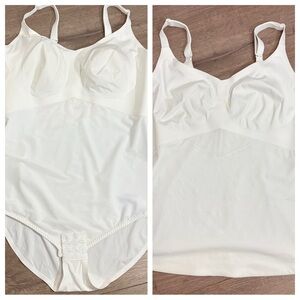 Honeylove 3X White Shapewear Bodysuit Bundle of 2 LiftWear Built-In Bra